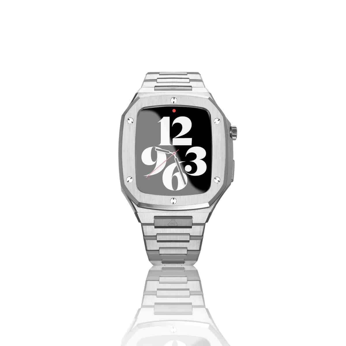 "Jeliel" stainless steel luxury Apple Watch case by Serafino luxury
