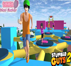 id stumble guys di sakura school simulator