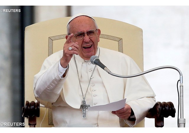 Pope Francis will visit Sweden from 31 October - 1 November. - REUTERS