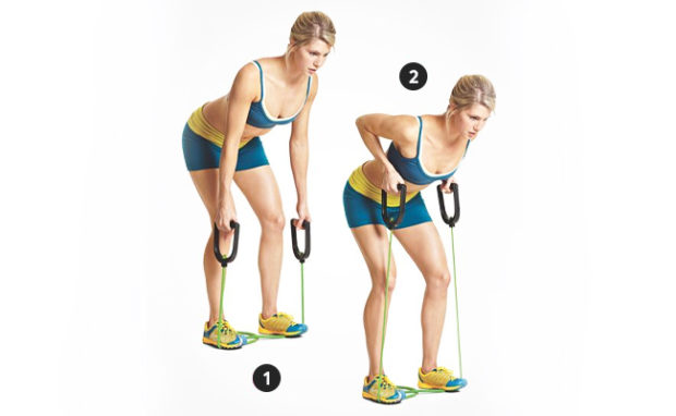 Bent Over Row Resistance Band