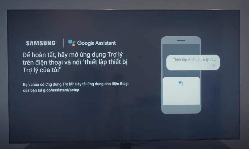 Cài đặt Google Assistant trên Tivi Samsung thành công