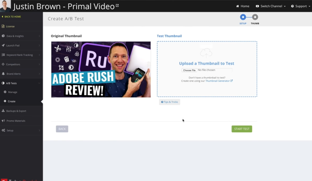 TubeBuddy is an awesome tool to help you increase your YouTube thumbnail click through rate