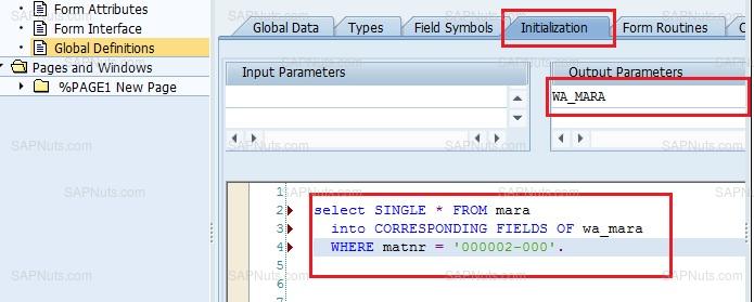 Using global definitions in smartforms