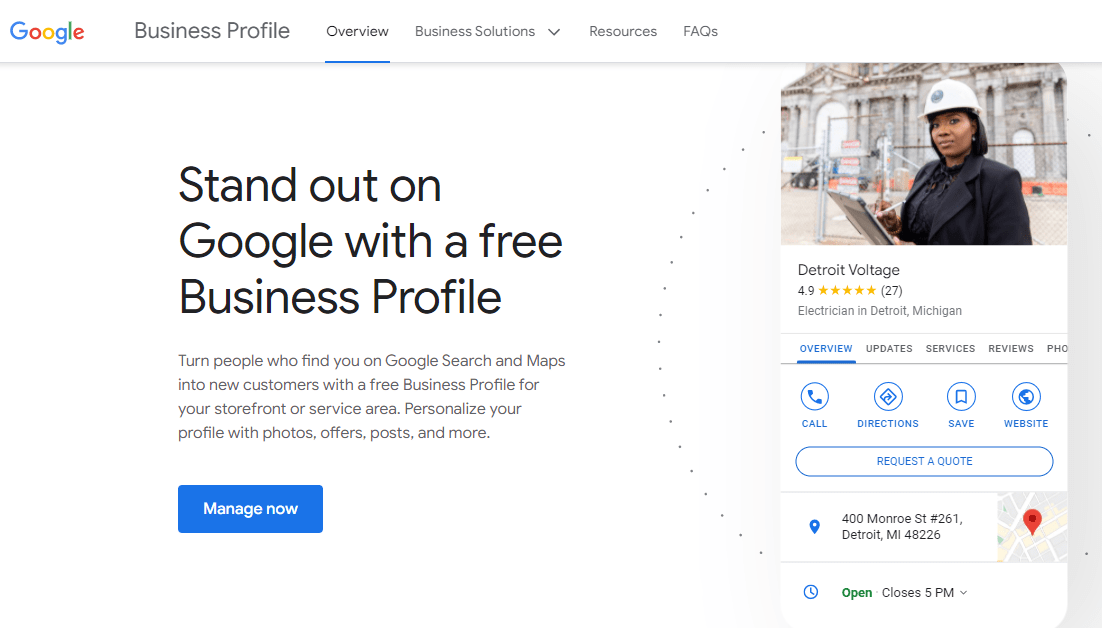 A screenshot of the SaaS Directory Google Business Profile