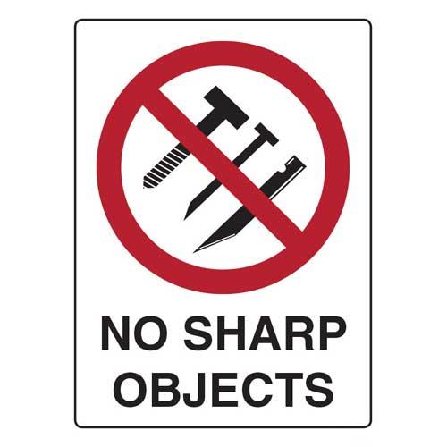 No Sharp Objects | Safety Signs Direct