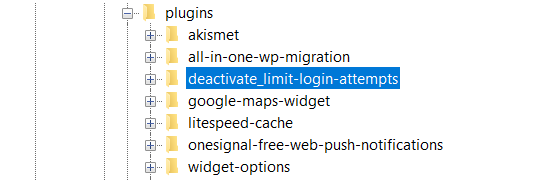 Carpeta deactivate_limit-login-attempts
