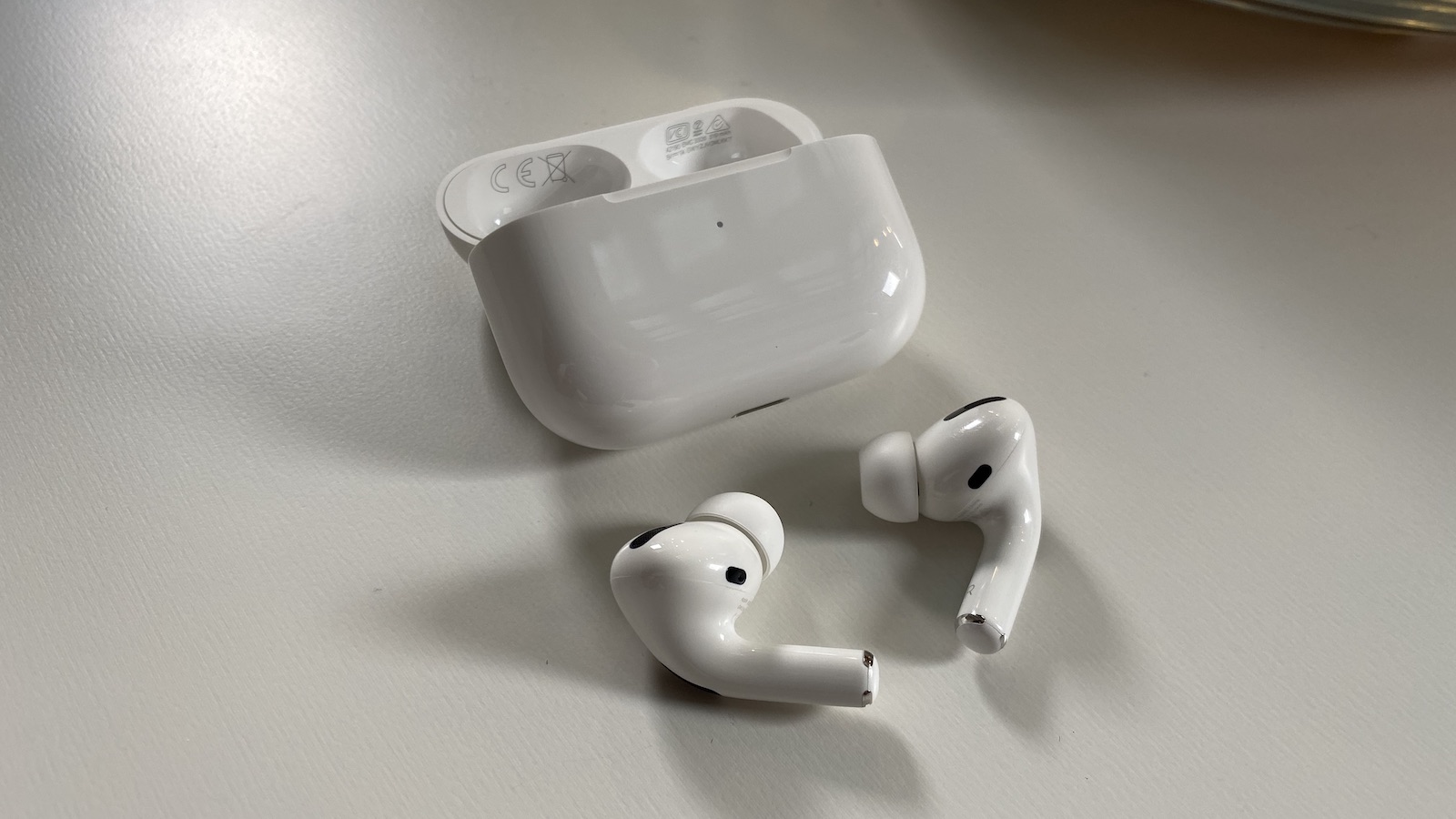 This image shows the AirPods Pro 2 with it's case.