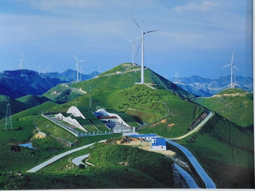 Dự án điện gió của Công ty TNHH MTV điện gió Đắk N'Drung Đắk Nông. Ảnh: Phan Tuấn