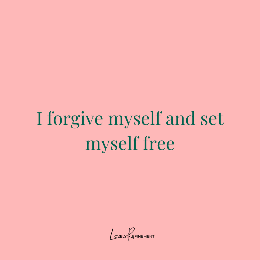 2. ฉันให้อภัยตัวเองและให้อิสระกับตัวเอง