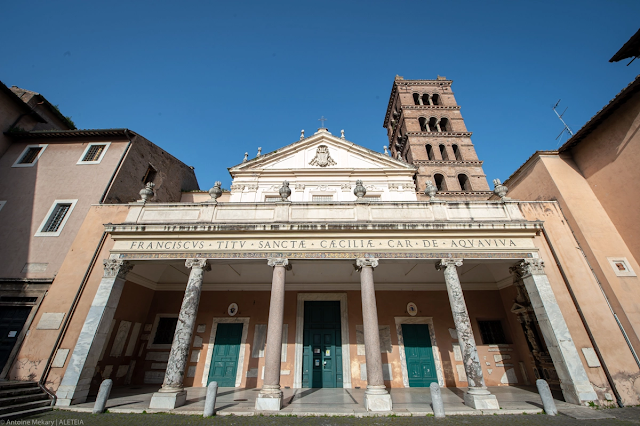 Viếng Vương cung thánh đường Thánh Cecilia ở Trastevere, được xây bên trên nhà của vị tử đạo