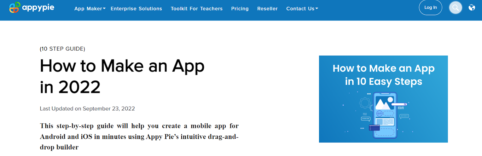 Appypie can let you make and sell apps easily. 