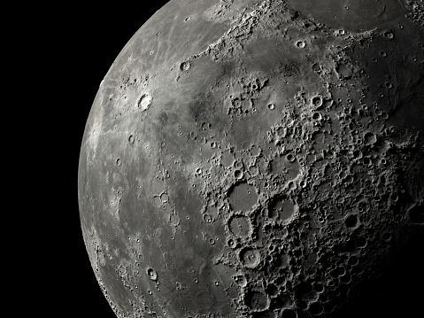 image of a crater on the moon