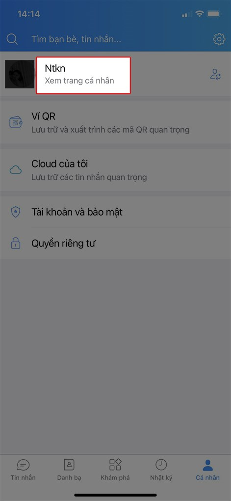 cách đổi tên zalo trên android