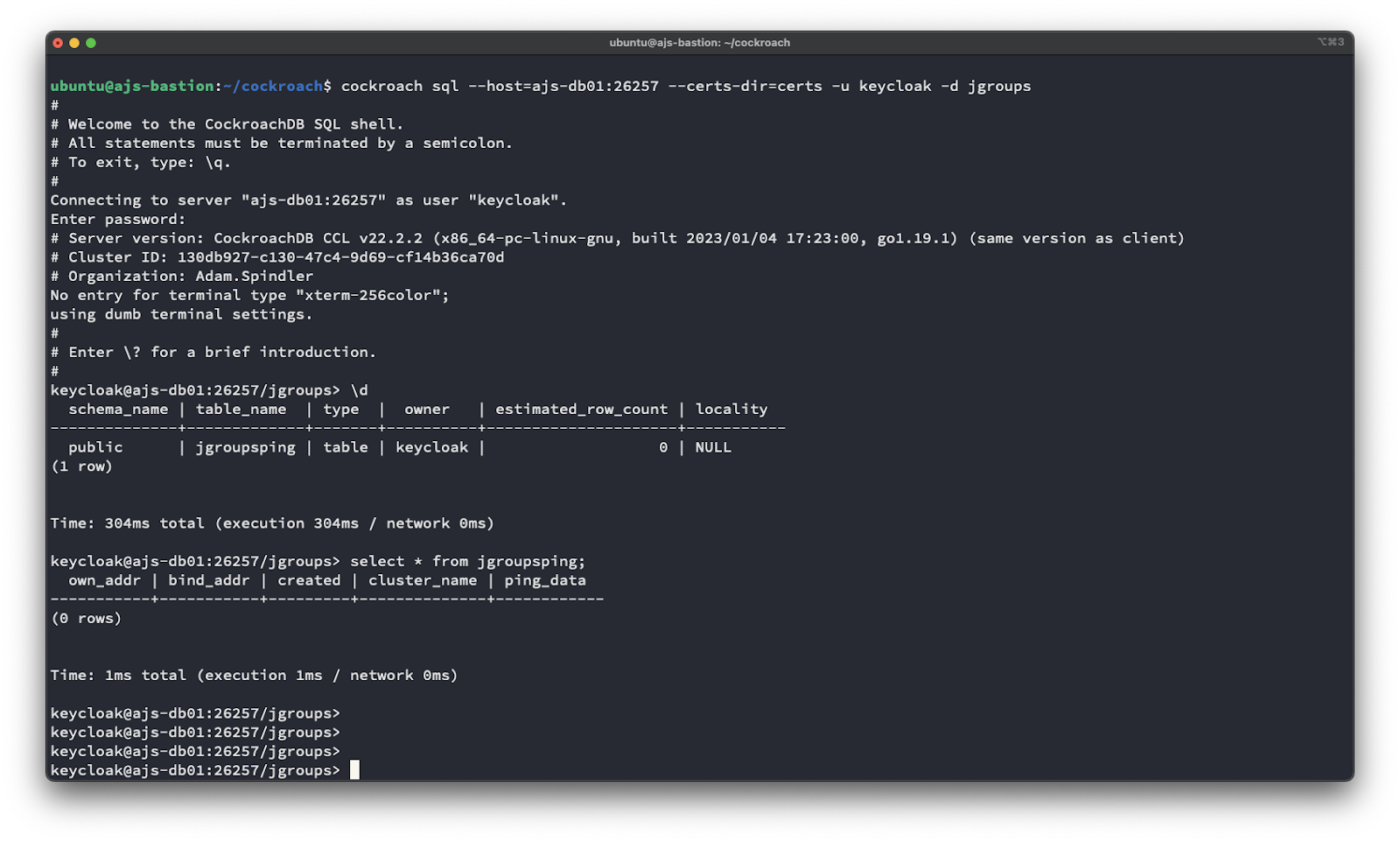 Keycloak on Distributed SQL (CockroachDB) Part 2/2