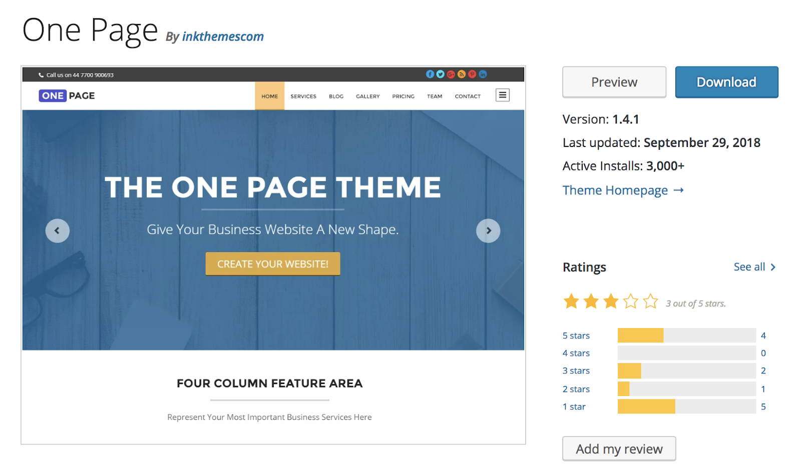 one-page-wordpress-theme