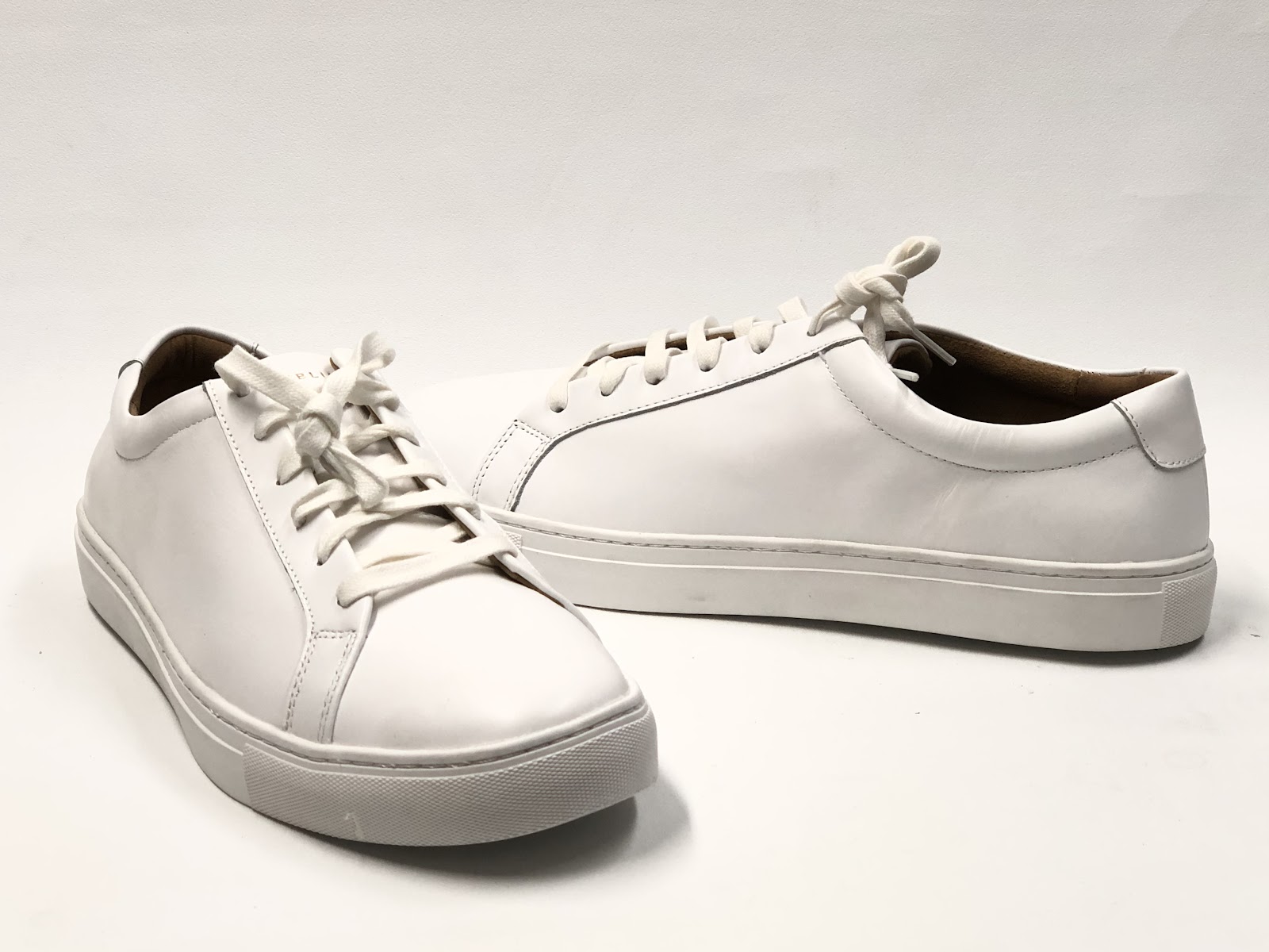 NEW REPUBLIC KURT WHITE LEATHER BY MARK MCNAIRY LOW TOP SNEAKERS 47/13 ...