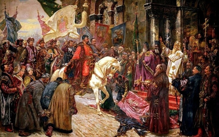 Николай Ивасюк, "Въезд Богдана Хмельницкого в Киев 1649"