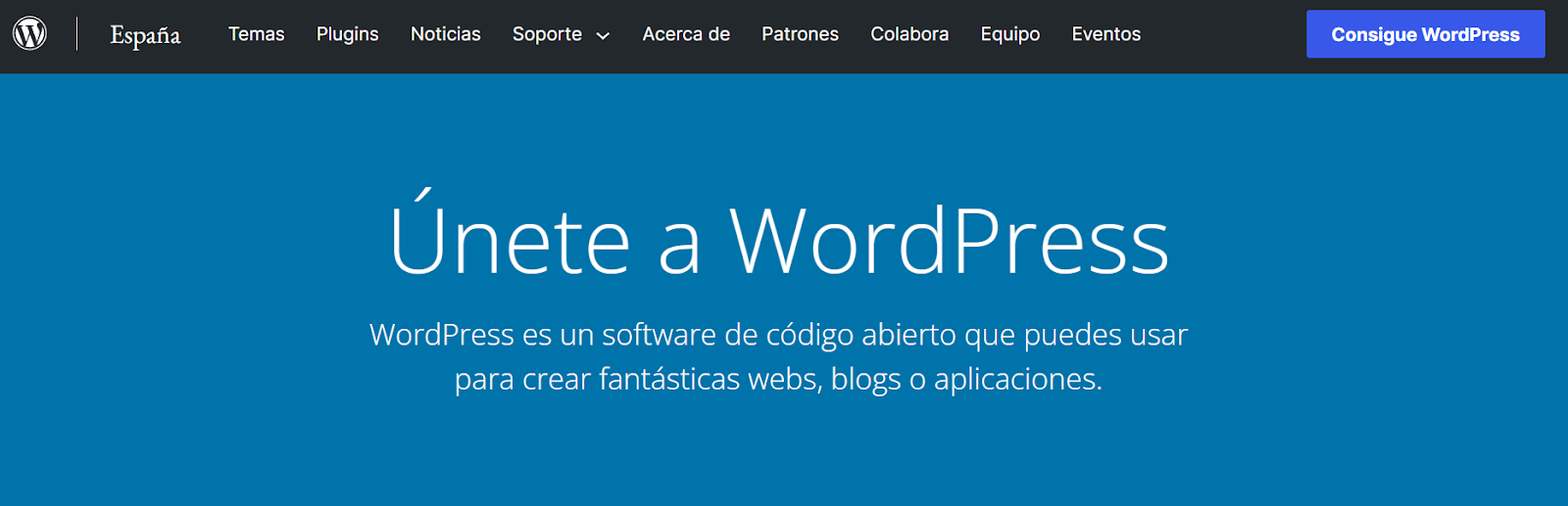 Interfaz de WordPress