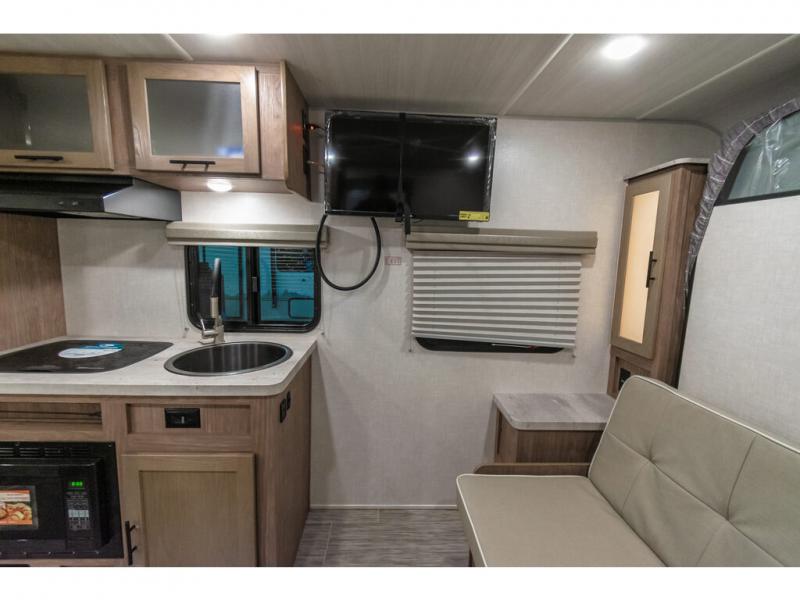 You will love that the interior features a Murphy bed and a TV for keeping up with your favorite shows.
