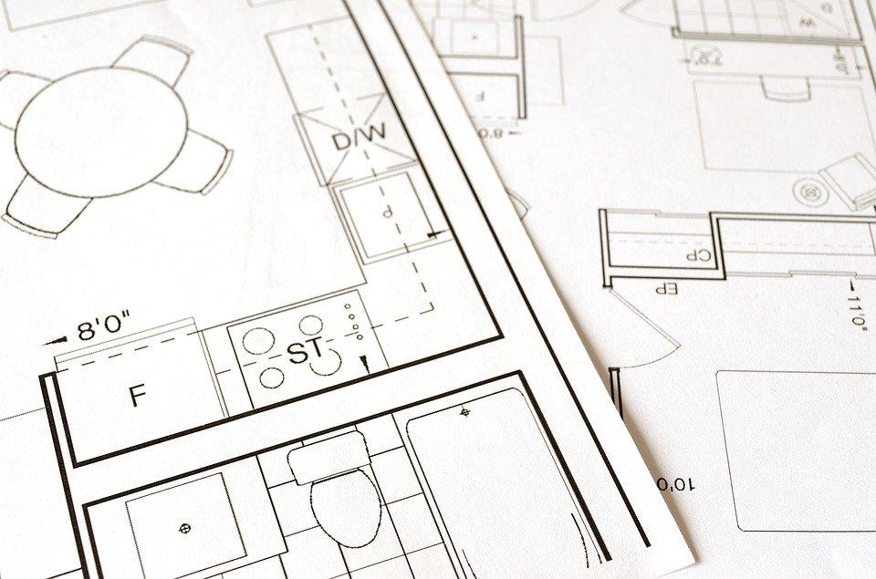 Floor Plan, Blueprint, House, Home, Construction