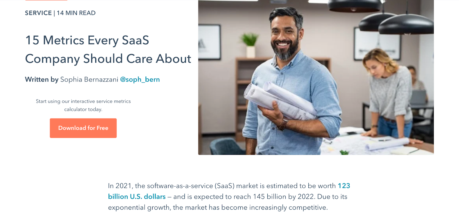 saas metrics to are about 