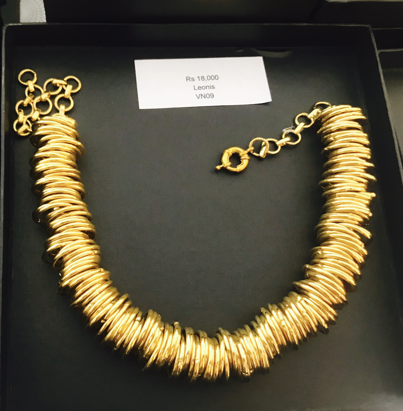 Gold Plated necklace Ali Javeri Jewelers VEGA collection