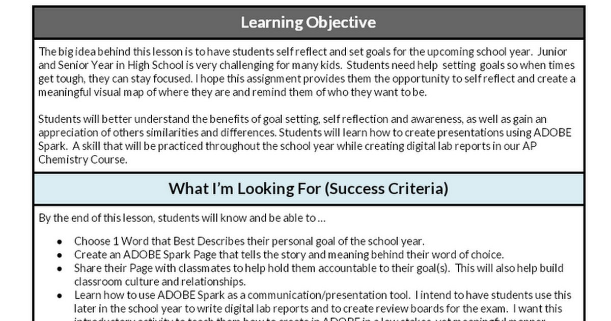 Lesson Plan