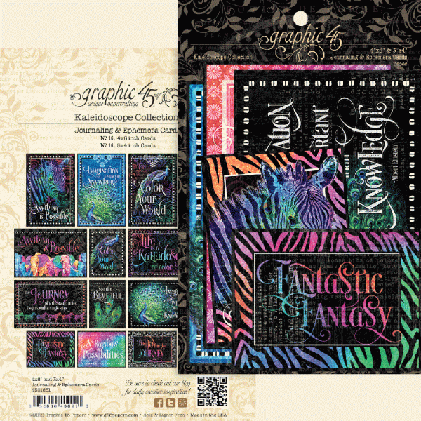 Kaleidoscope Ephemera Cards
