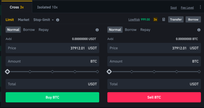 Margin Limit Order