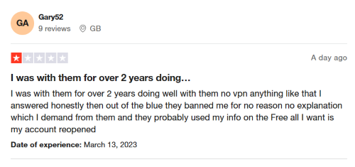 Negative Prolific surveys review from Trustpilot user. 