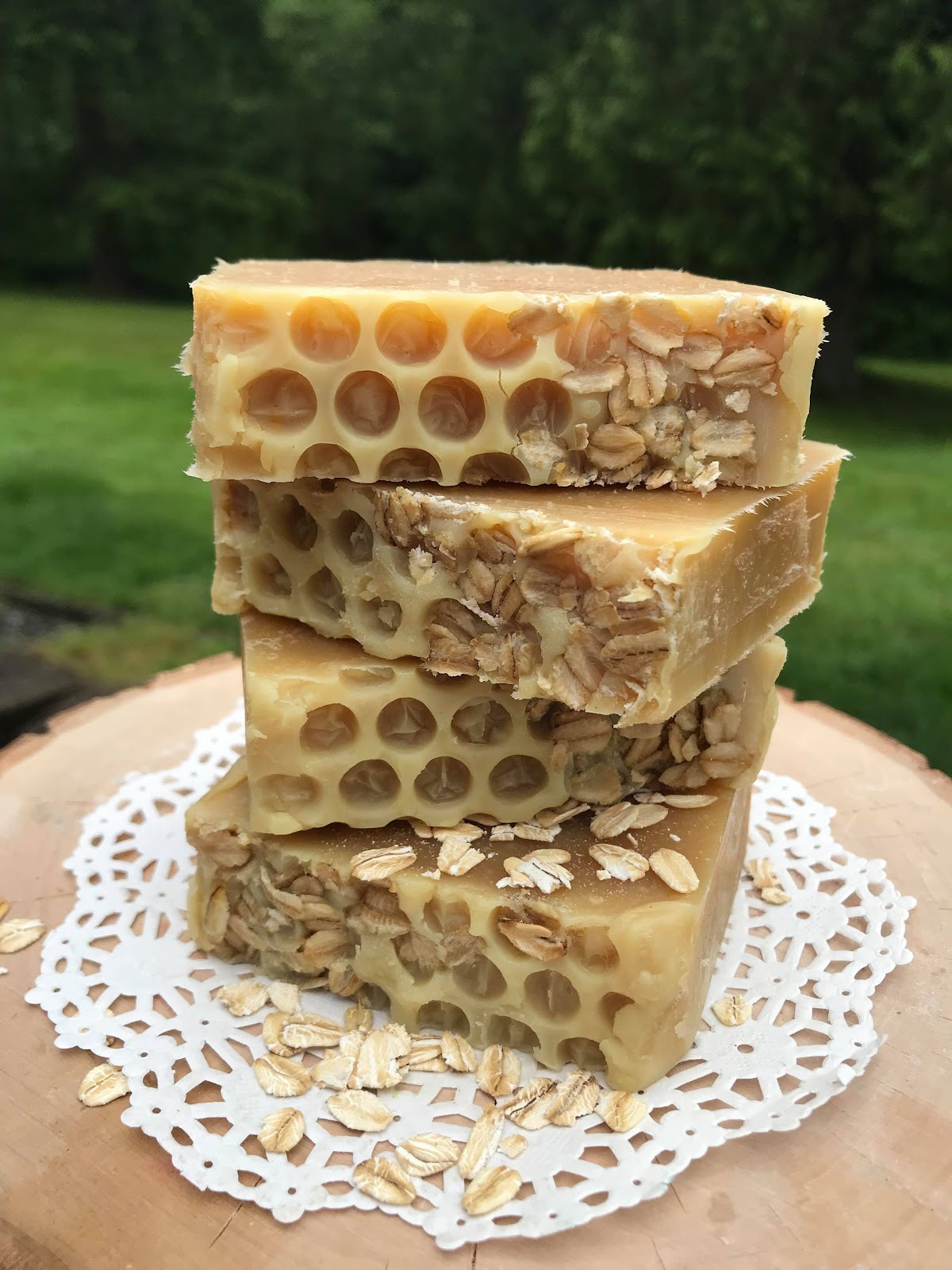 oatmeal soap from Catalina's Cottage.