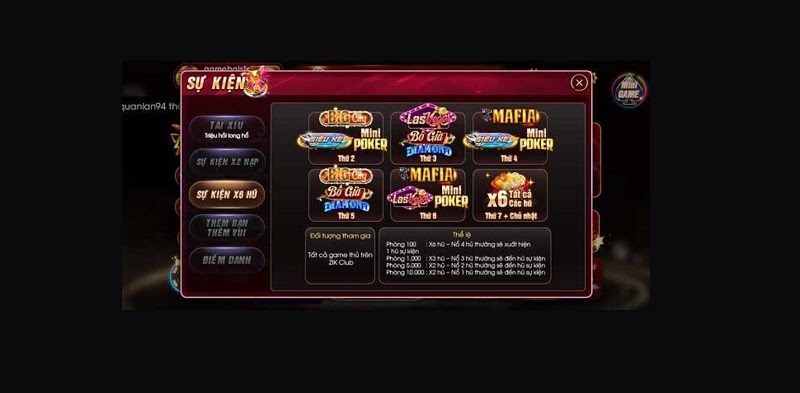 Tham gia sự kiện, ingame thường xuyên nhận giftcode