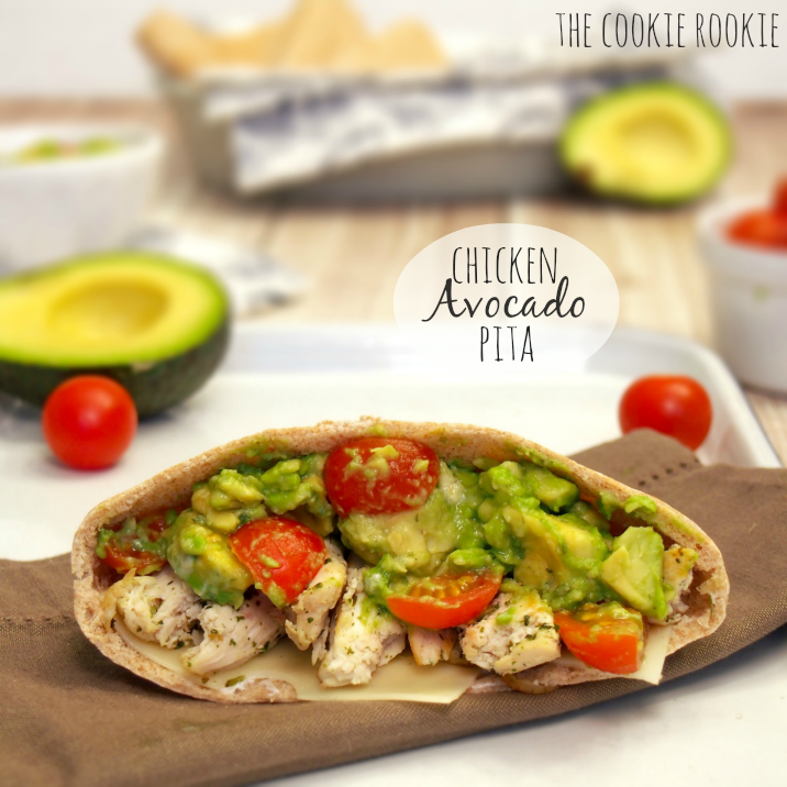 Chicken Avocado Pita, the PERFECT healthy summer sandwich! - The Cookie Rookie