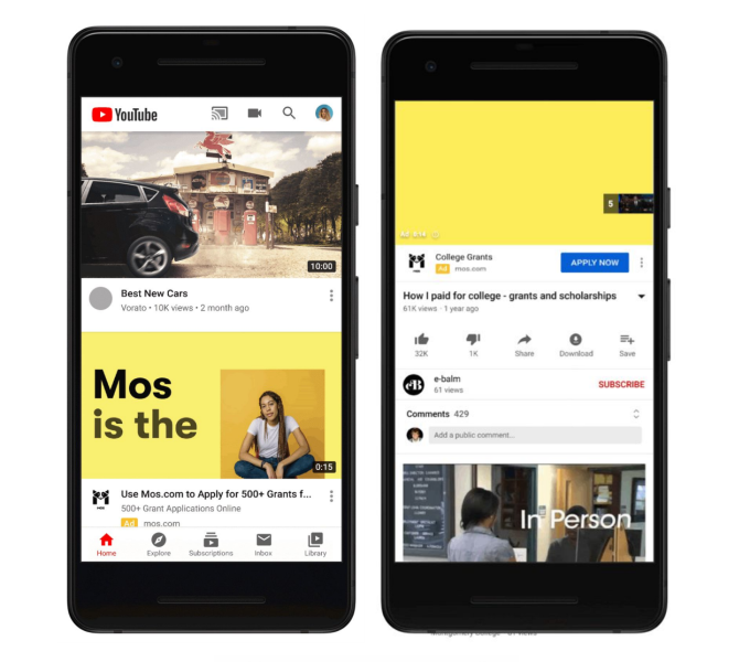 Mos YouTube video campaign