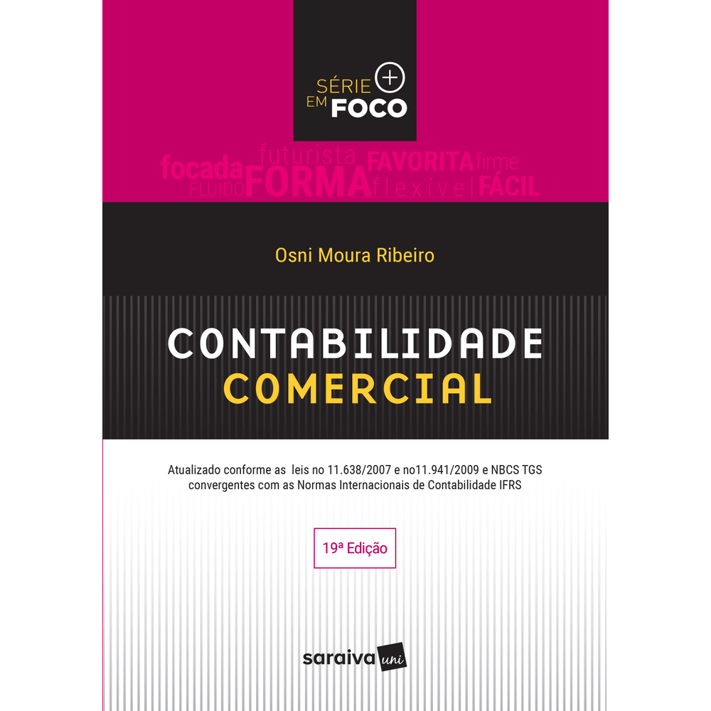 Livros de contabilidade: capa de livro