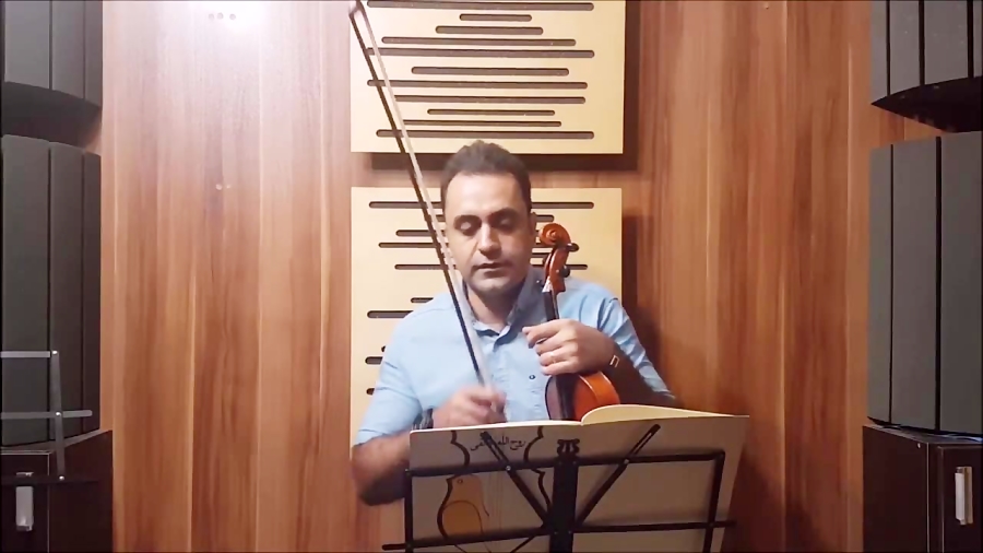 فیلم آموزش تمرین ۳ ویولن کتاب چهارم هنرستان روح الله خالقی ایمان ملکی