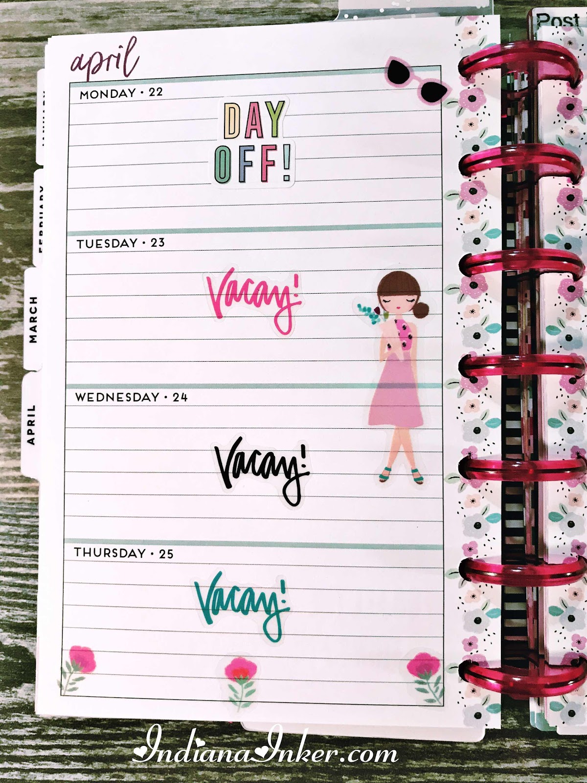 Days of The Week Cursive Script Planner Stickers – CheerfulPlannerGirl