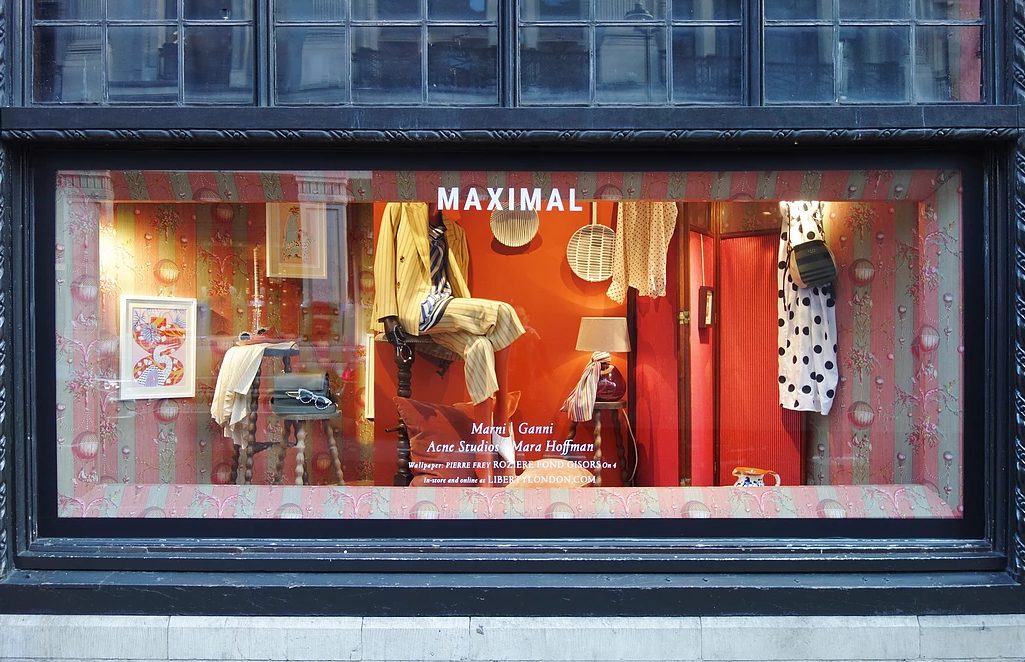 Visual merchandising window displays