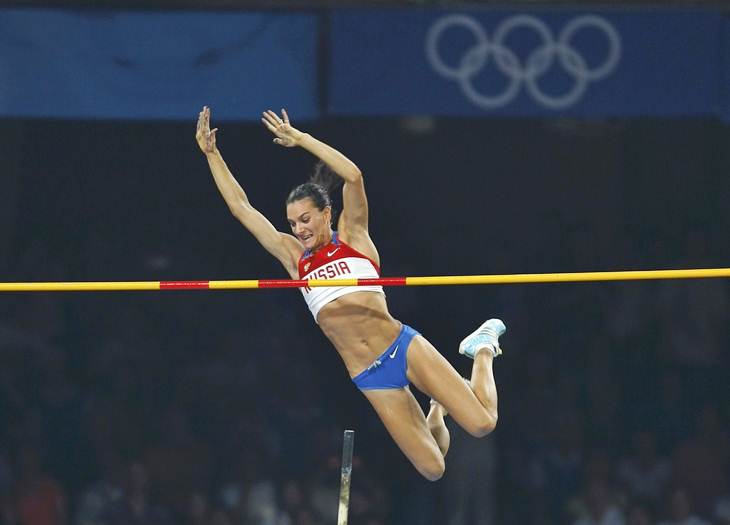 Resultado de imagen de yelena isinbayeva saltando