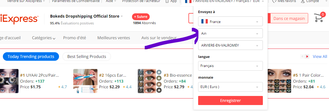 délai Aliexpress