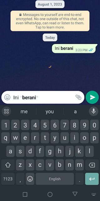 Cara Membuat Pesan Anda Berbeda di Whatsapp