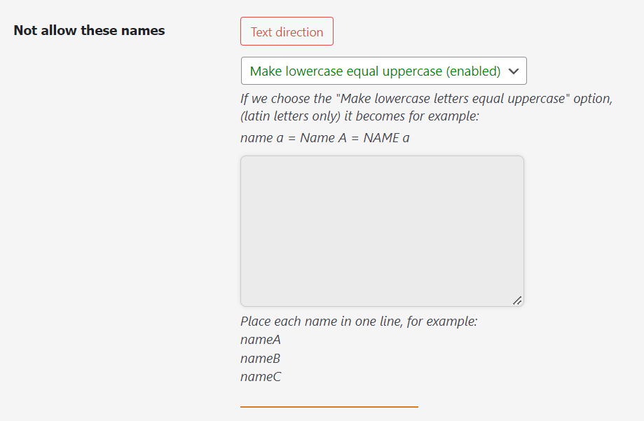 restrict usernames in WordPress Sign Up not allow these names