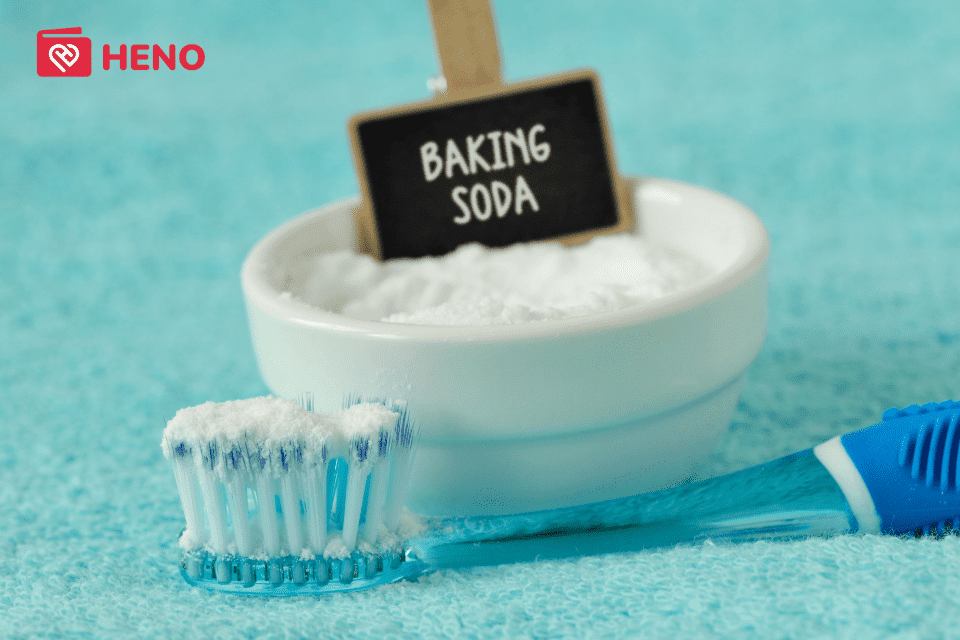 baking soda thay thế kem đánh răng