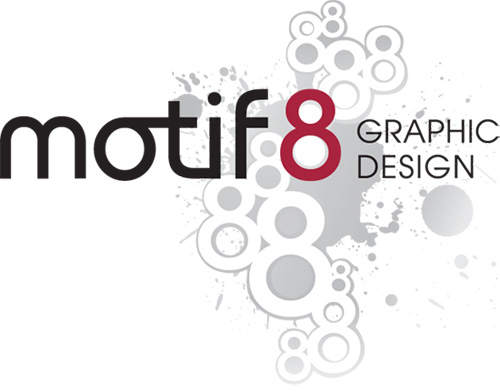 Logotipo de la empresa de diseño gráfico Motif 8