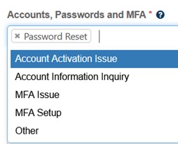 Drop-down List example