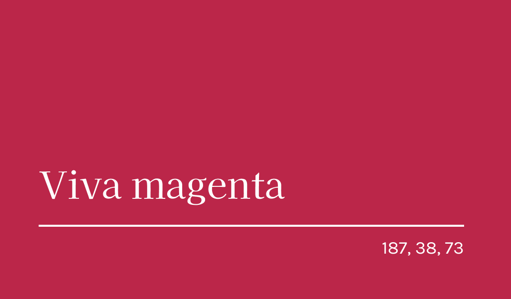 Viva magenta