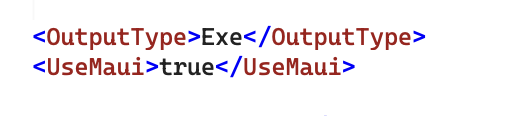 Use MAUI & Output Type