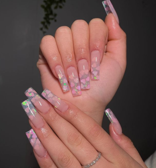 Love In The Air With Baby Pink Birthday Nails 