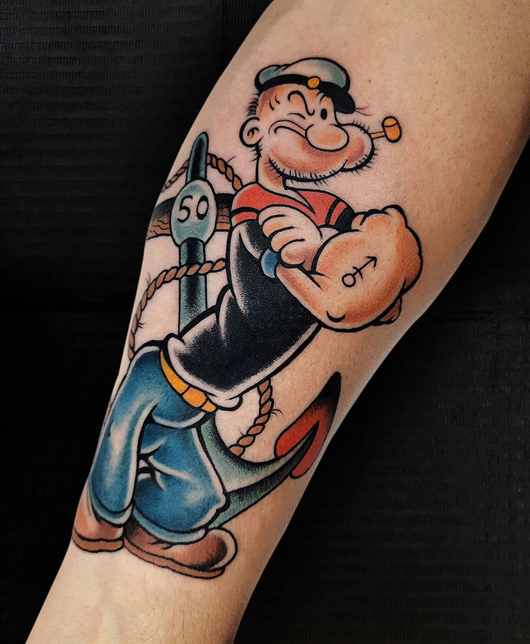 Popeye Cartoon Tattoos
