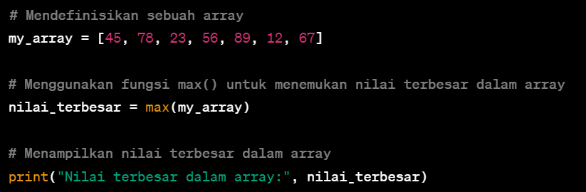 Kenali Array dengan Coding Python Sederhana Berikut